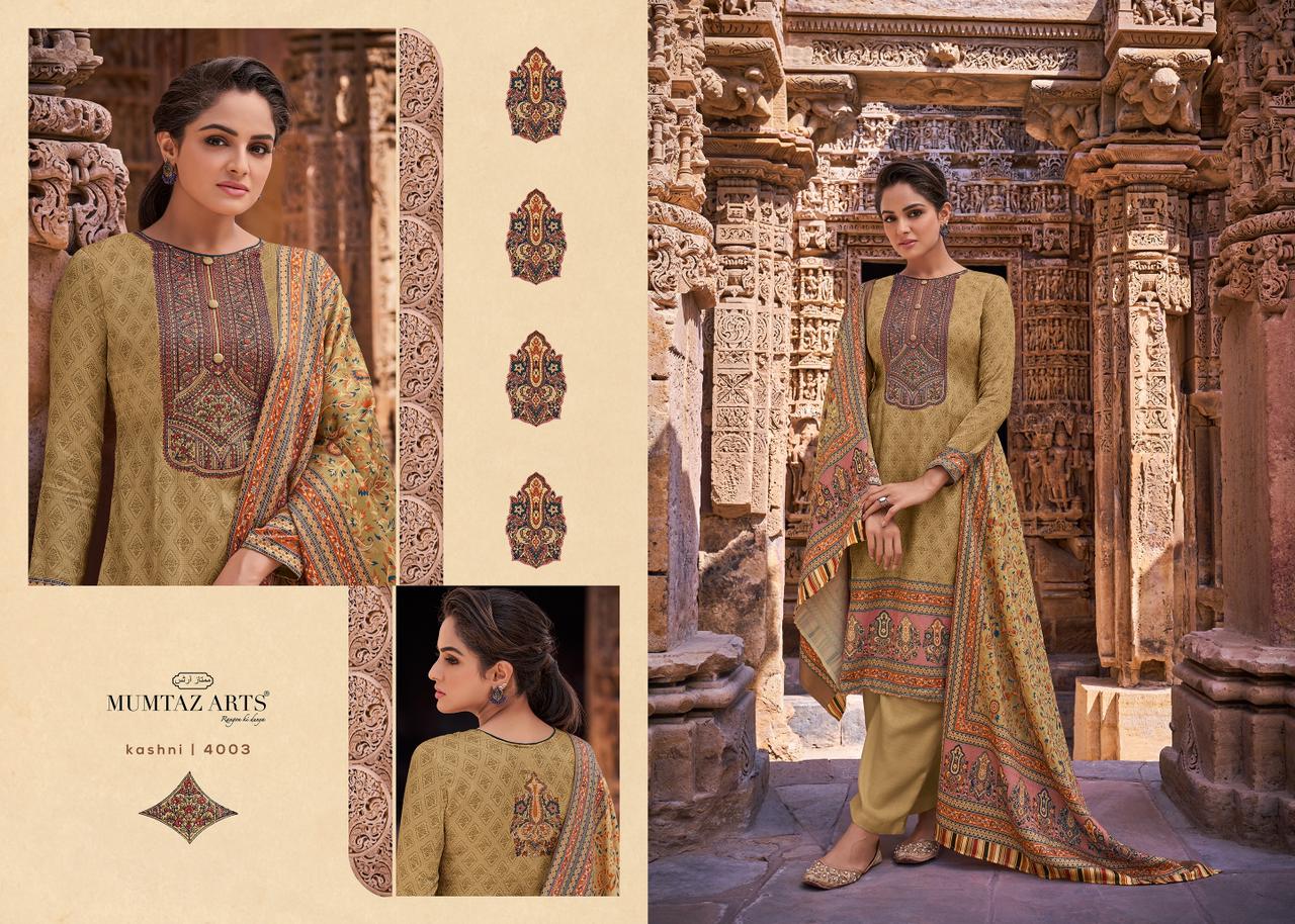 mumtaz arts kashni jam setin exclusive karachi print salwar suit catalog