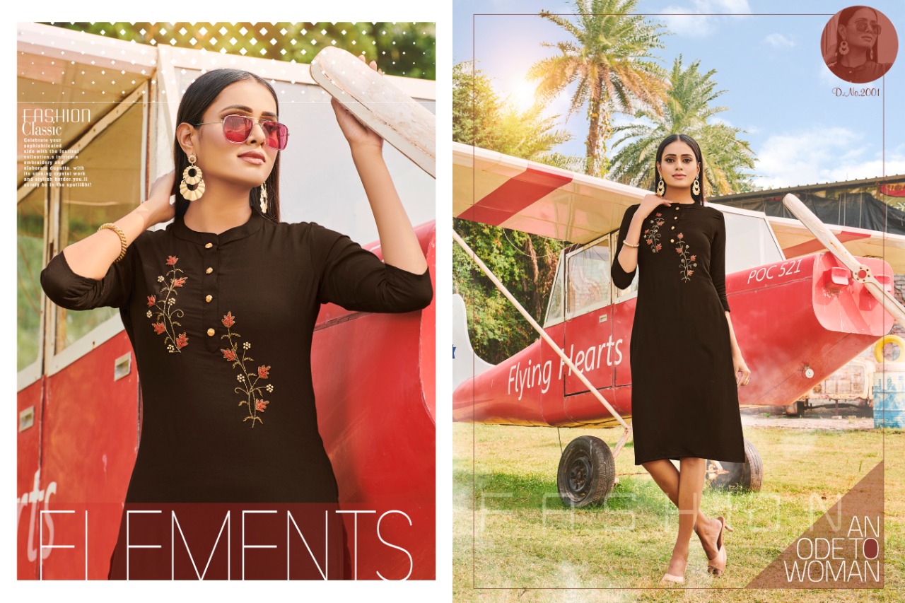 poorvi designer queen vol 2 rayon  new and modern style kurti catalog