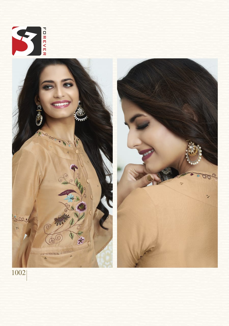 S3 Forever gracia silk new and modern style kurti catalog