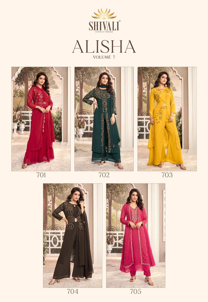 shivali alisha vol 7 fancy astonishing stylish kurti with pant catalog