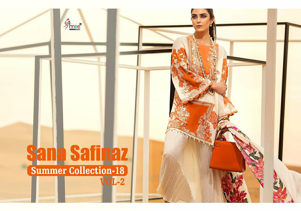 shree fab sana safinaz summer collection 18 vol 2  attractive salwar suit catalog