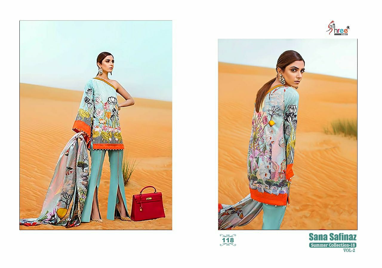 shree fab sana safinaz summer collection 18 vol 2  attractive salwar suit catalog