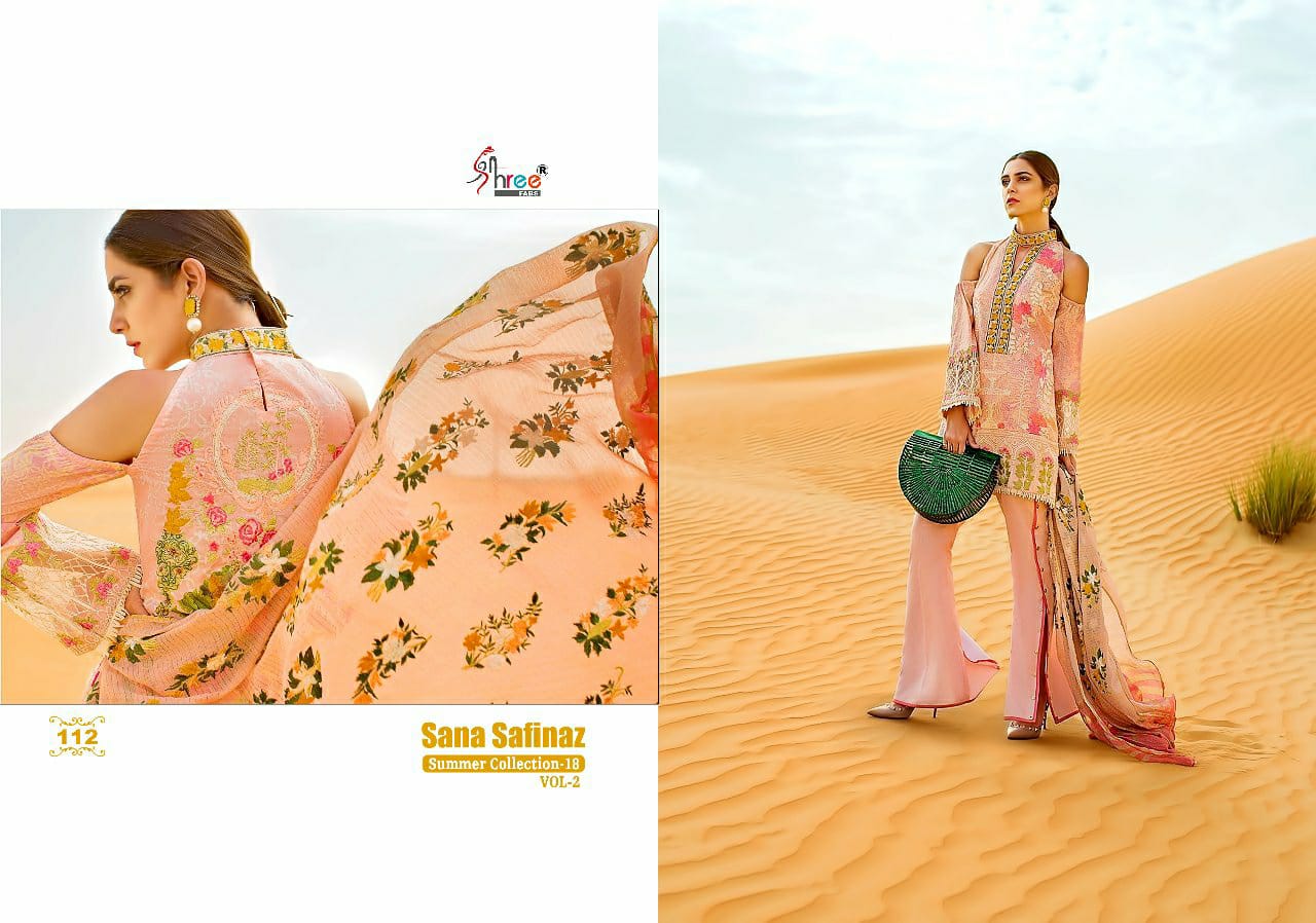 shree fab sana safinaz summer collection 18 vol 2  attractive salwar suit catalog