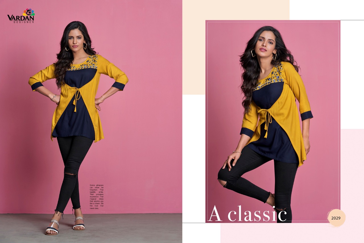 vardan  Designer ira vol 2 rayon innovative style tops catalog