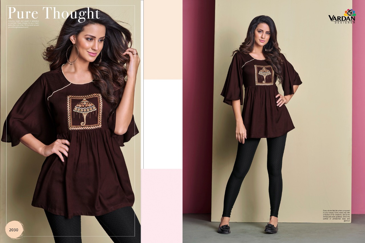 vardan  Designer ira vol 2 rayon innovative style tops catalog