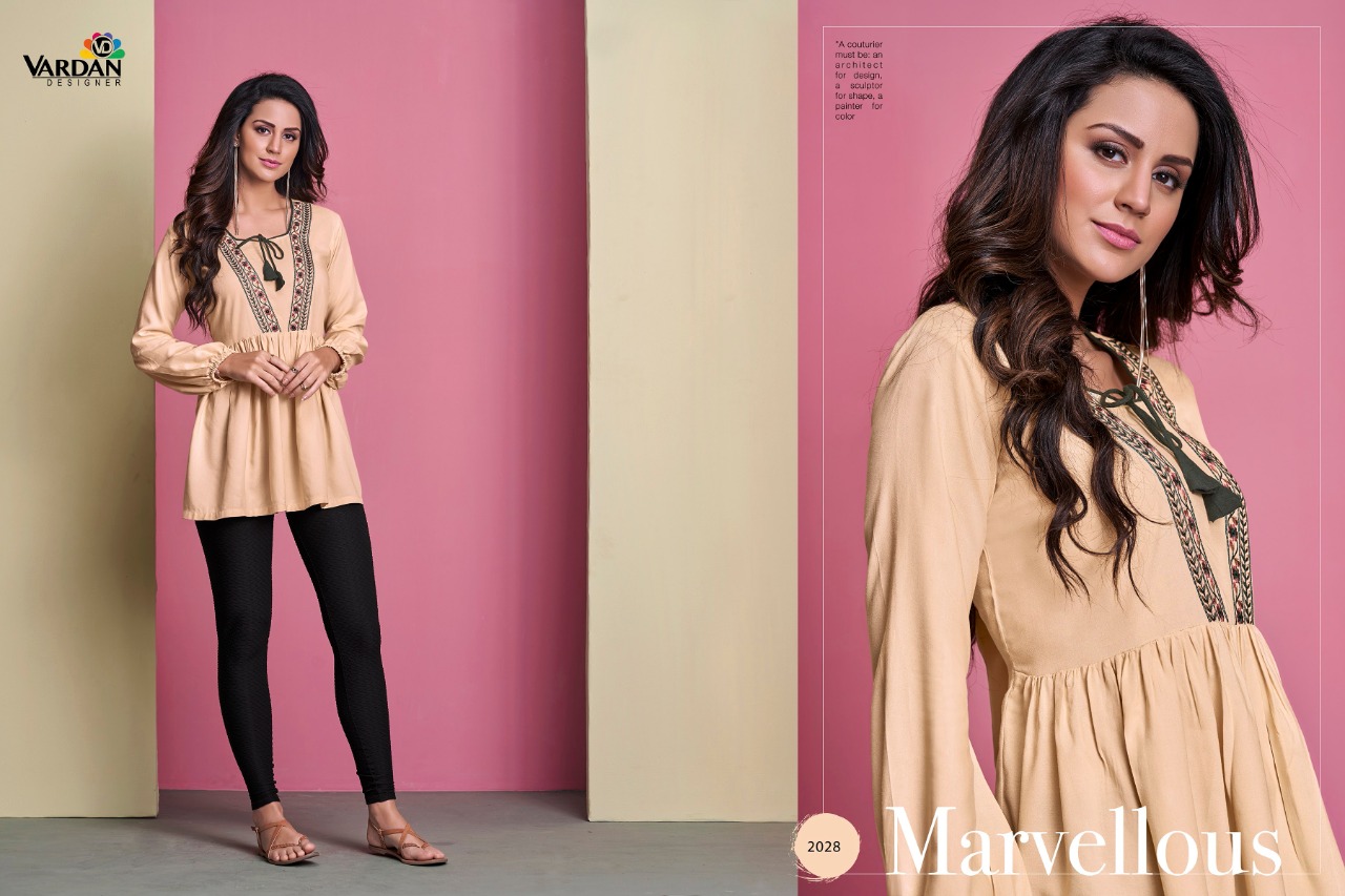 vardan  Designer ira vol 2 rayon innovative style tops catalog