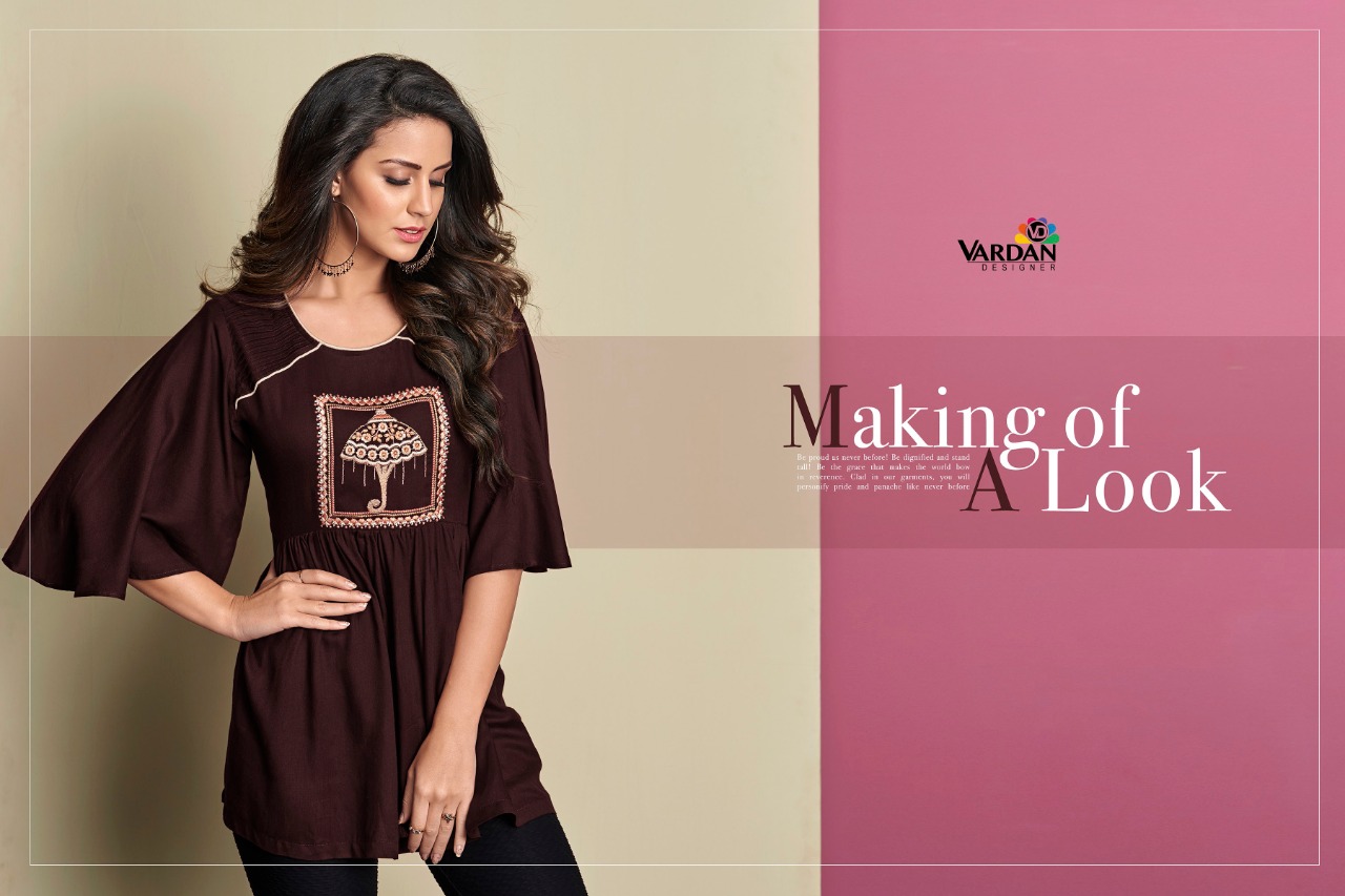 vardan  Designer ira vol 2 rayon innovative style tops catalog