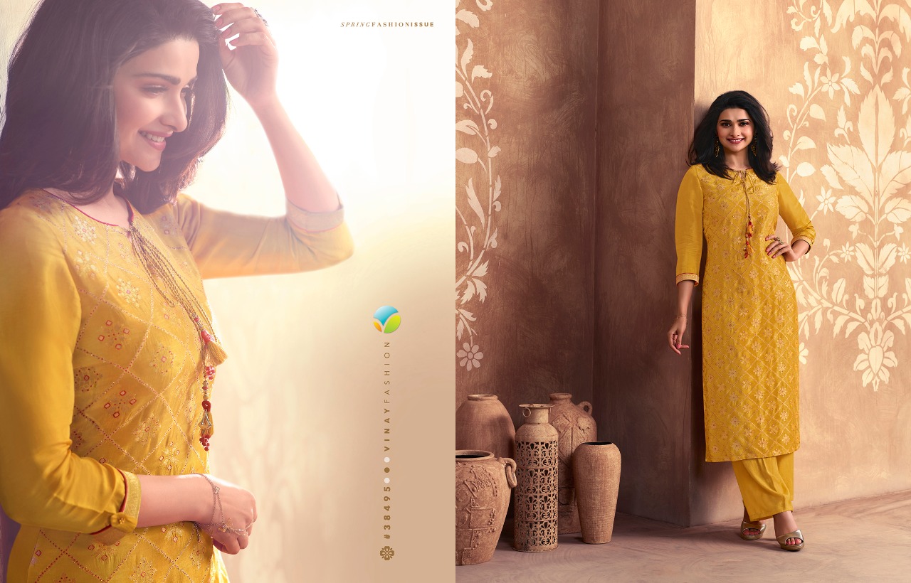 vinay fashion tumbaa lightning 4 viscose attrective look kurti with plazzo catalog