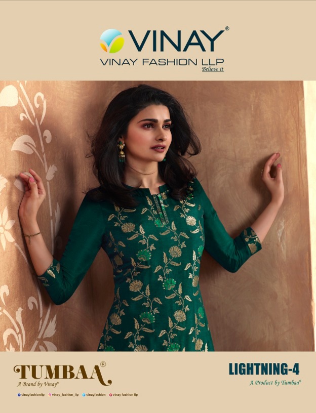 vinay fashion tumbaa lightning 4 viscose attrective look kurti with plazzo catalog