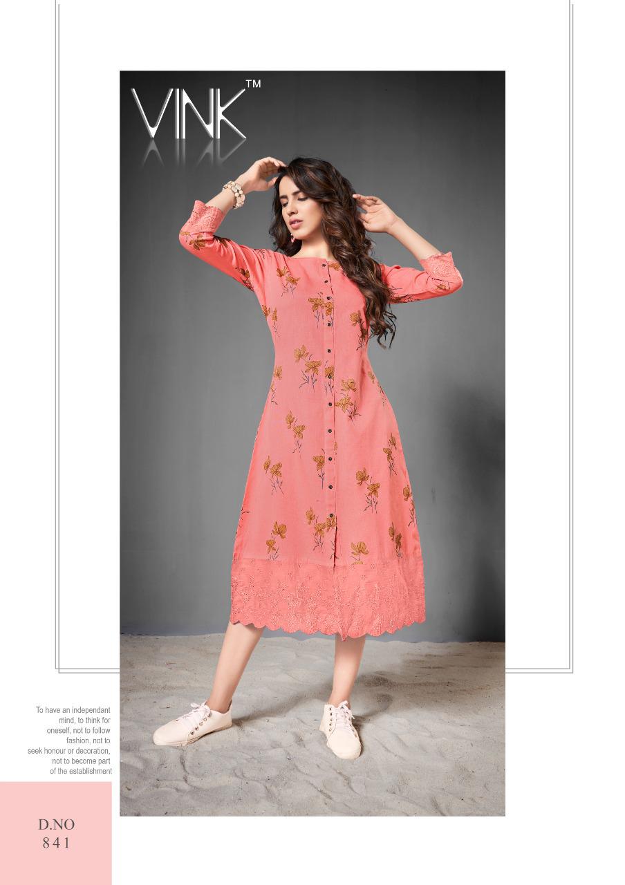 vink miami cotton attrective look kurti catalog