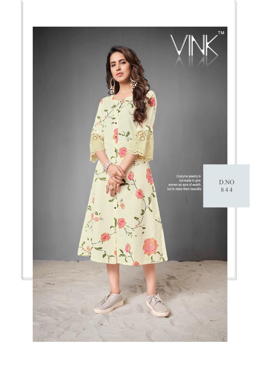 vink miami cotton attrective look kurti catalog