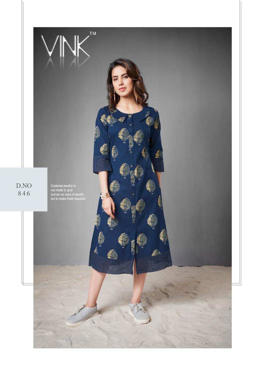 vink miami cotton attrective look kurti catalog