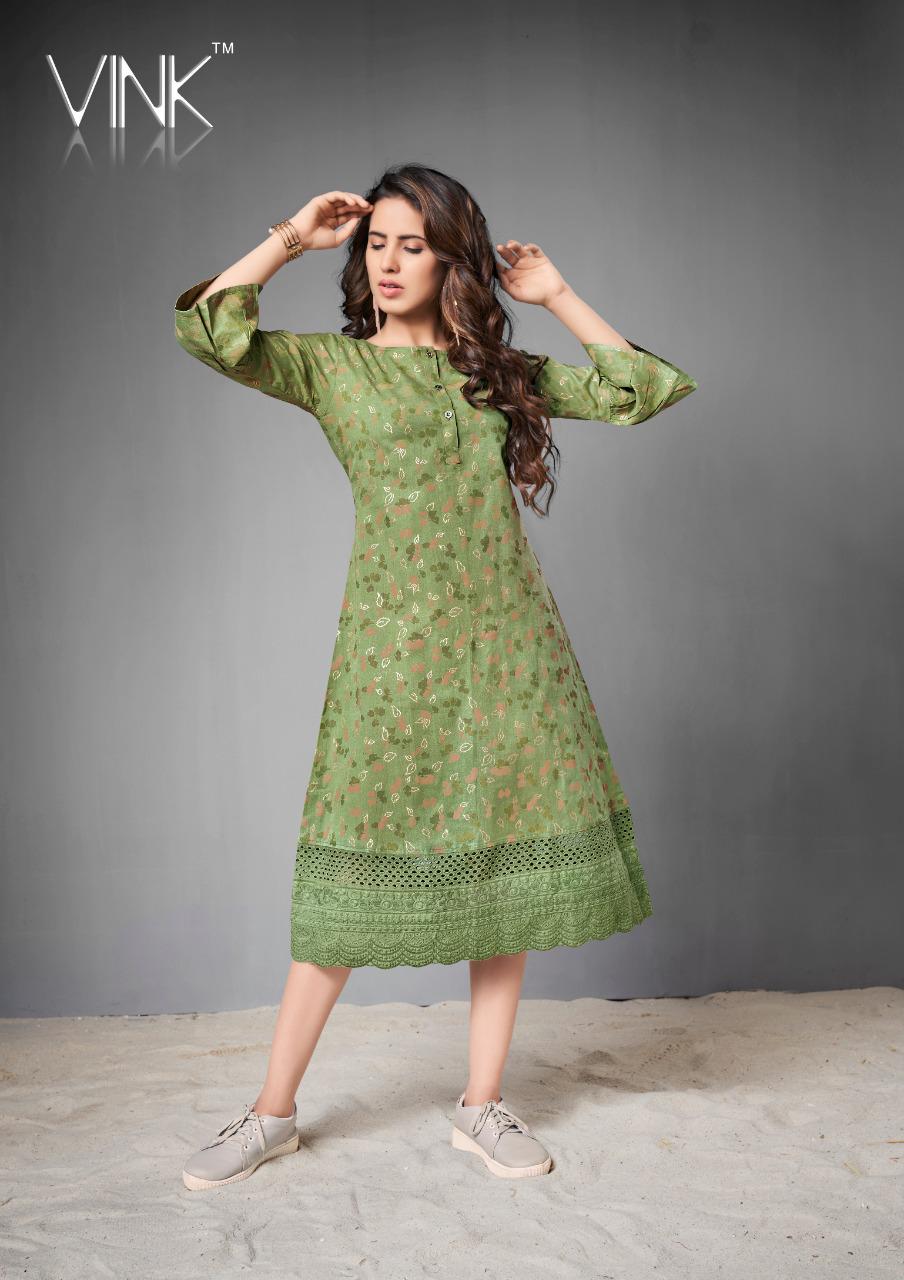 vink miami cotton attrective look kurti catalog