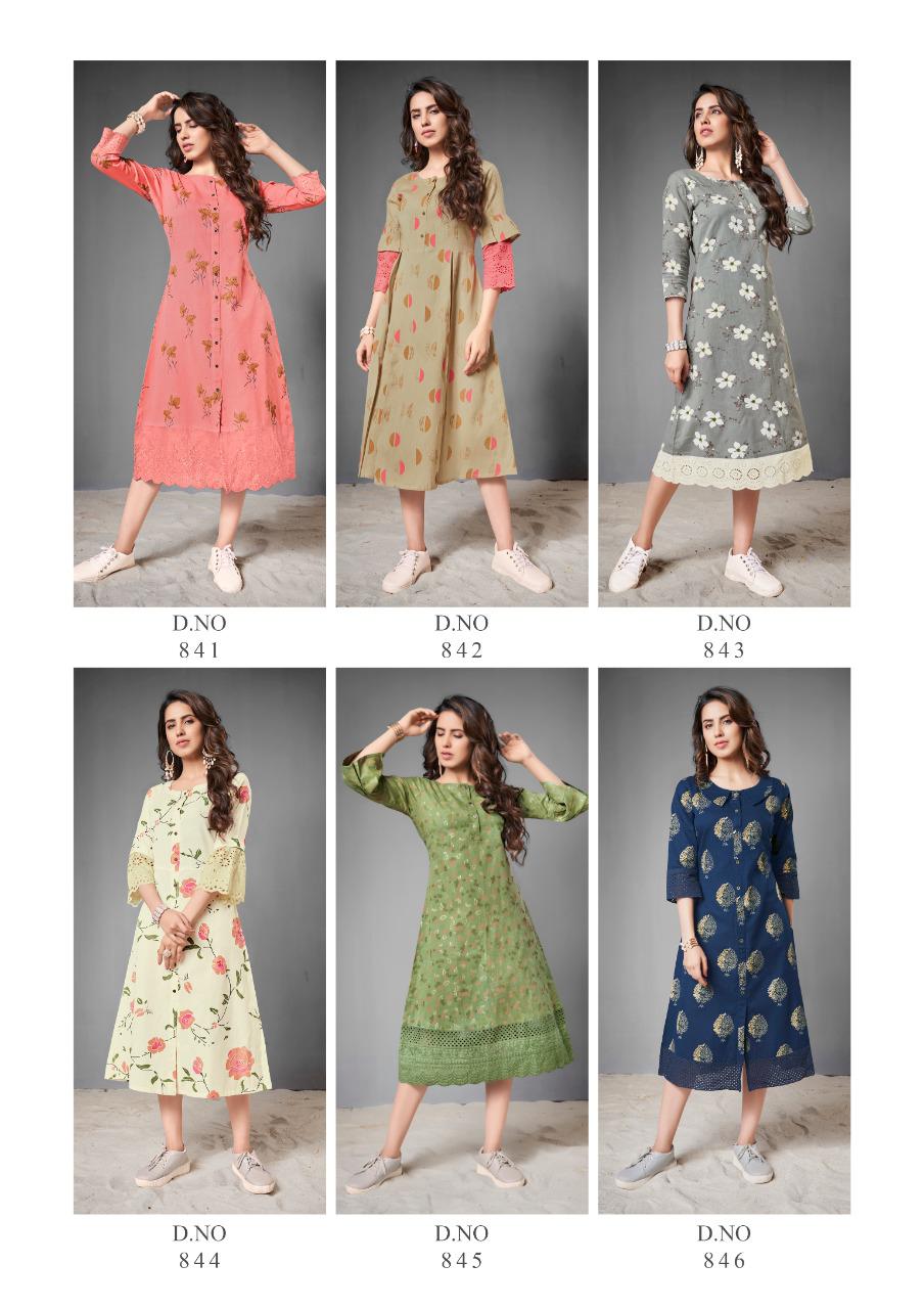 vink miami cotton attrective look kurti catalog