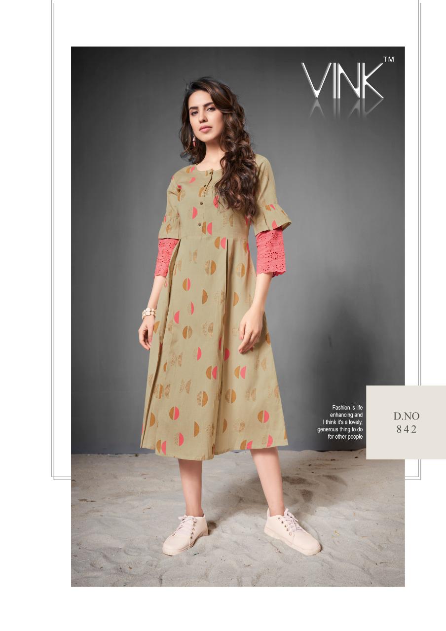 vink miami cotton attrective look kurti catalog