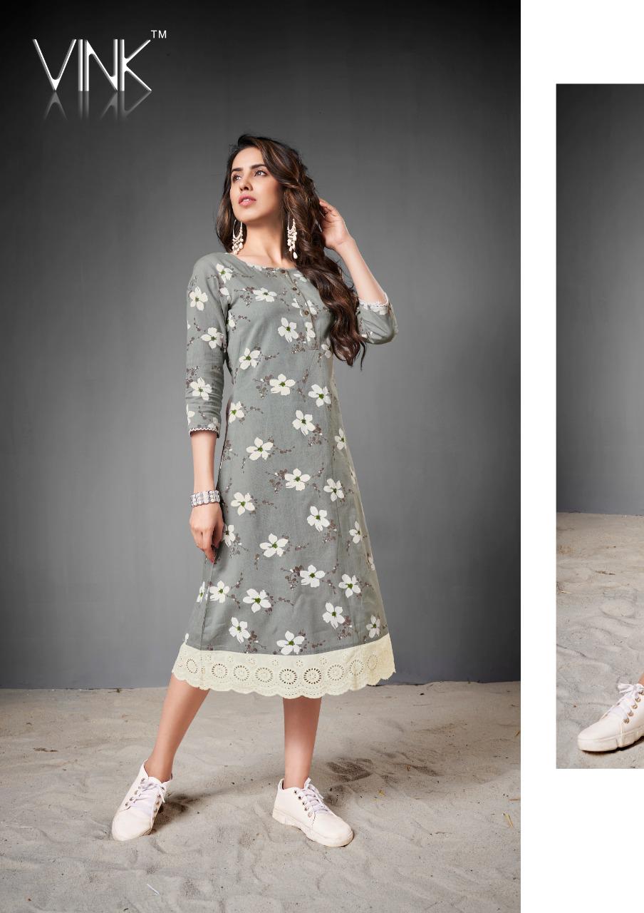 vink miami cotton attrective look kurti catalog