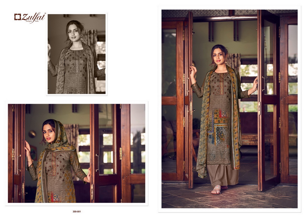 zulfat designer aakruti cotton authentic fabric salwar suit catalog