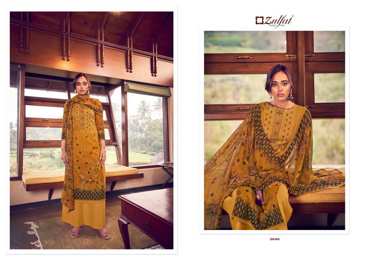 zulfat designer aakruti cotton authentic fabric salwar suit catalog