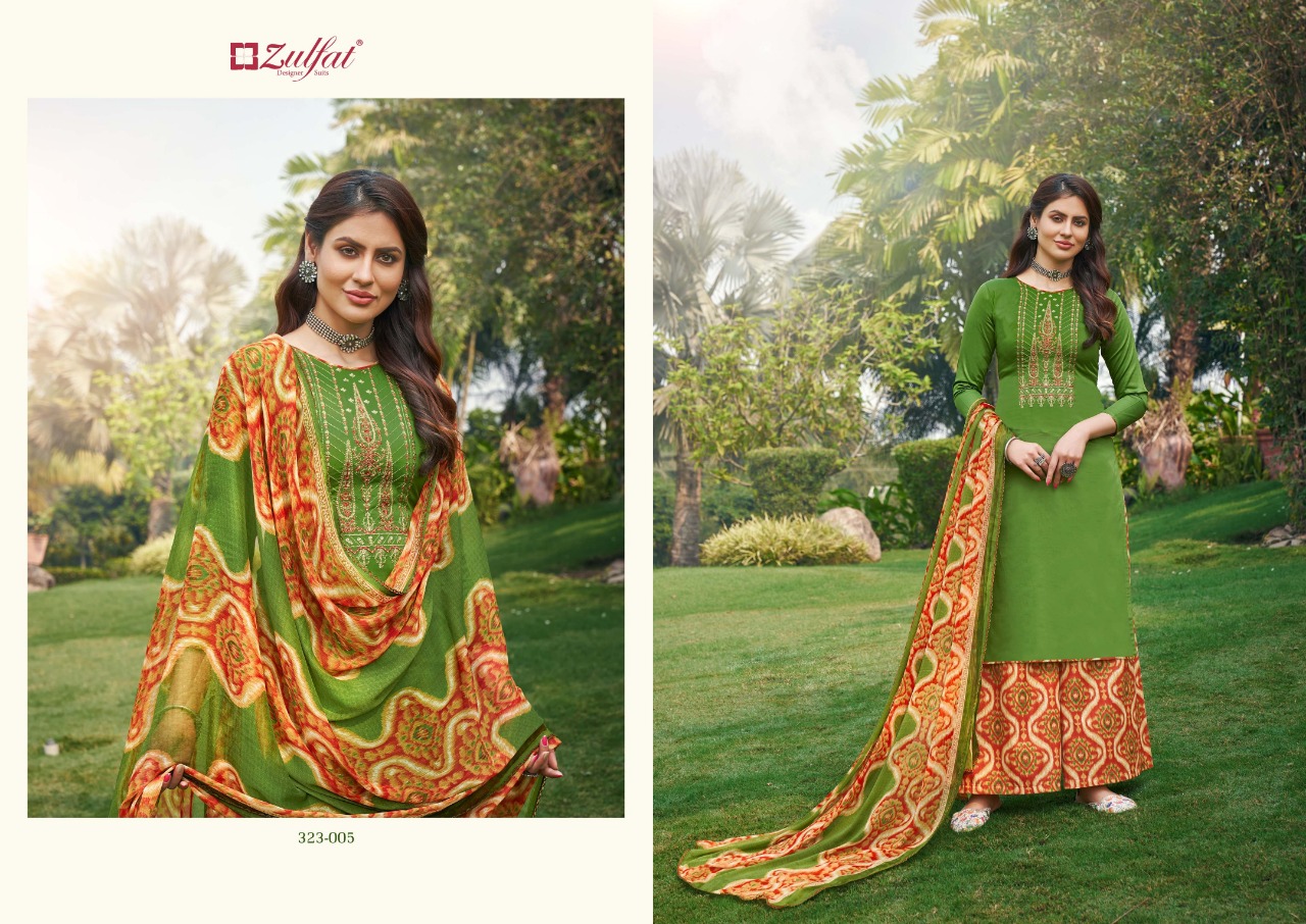 zulfat designer mohini jam cotton attractive salwae suit catalog