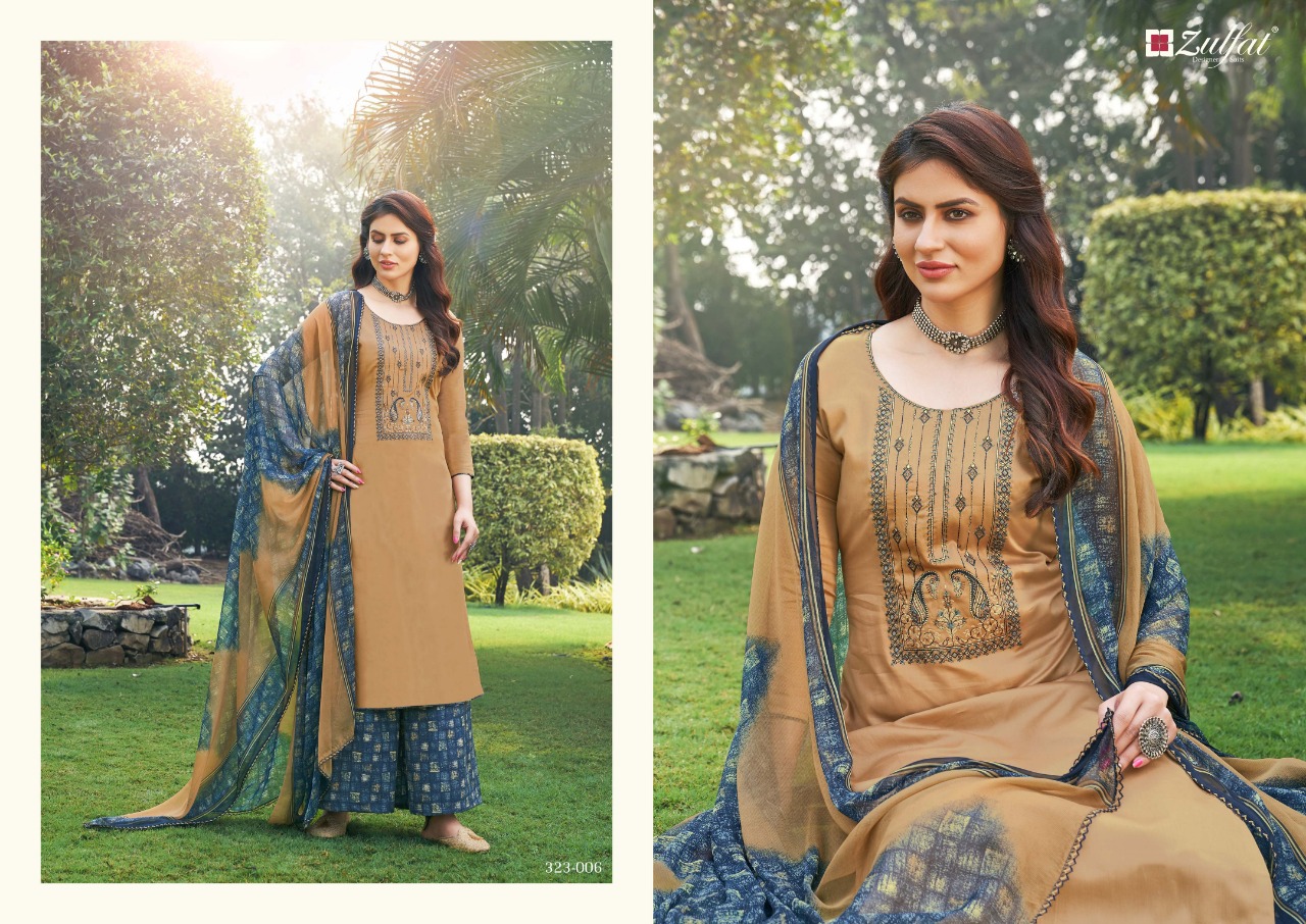 zulfat designer mohini jam cotton attractive salwae suit catalog