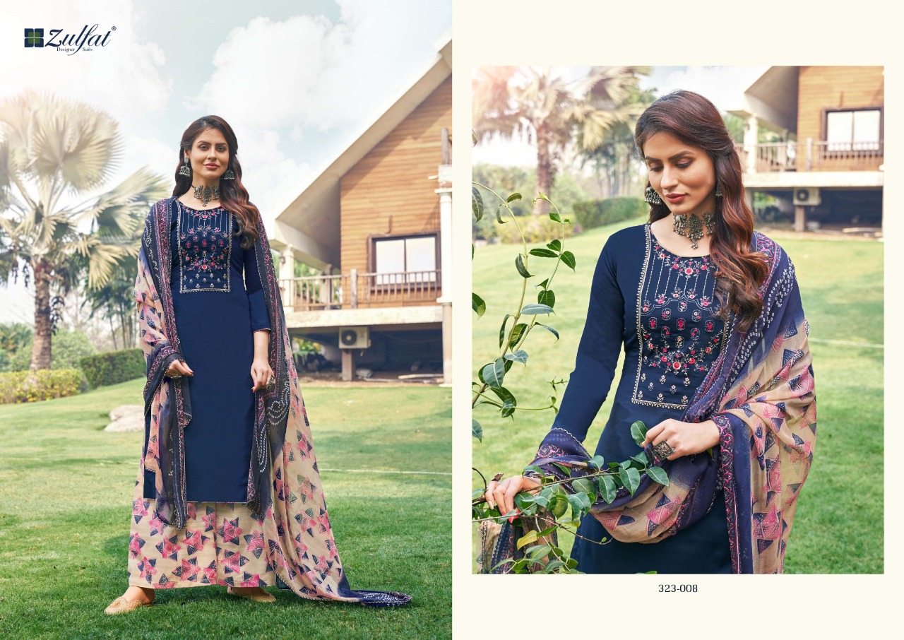 zulfat designer mohini jam cotton attractive salwae suit catalog