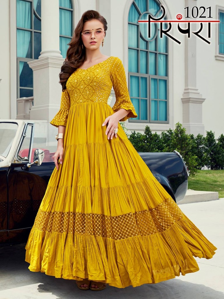 stylishta parmpara vol 5 d no 1021 cathy look gown single