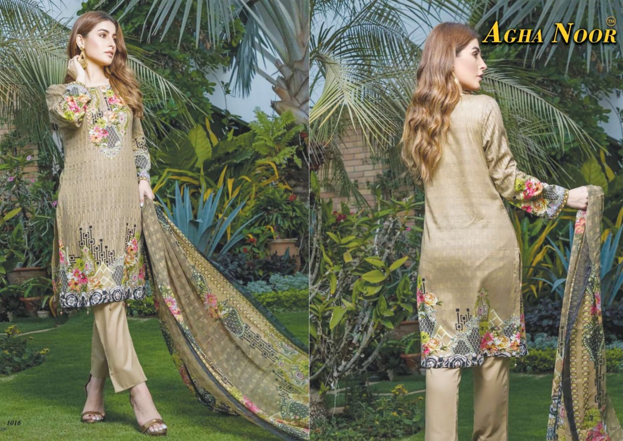 Agha noor vol 2 cotton innovative style slawar suit catalog