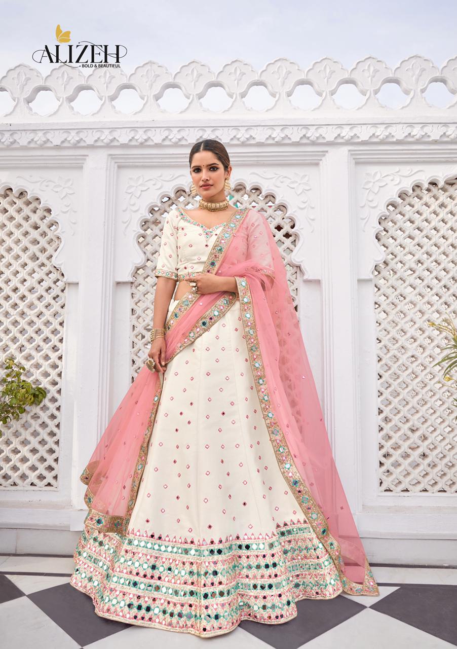 alizeh  mirror maze d no 1013 silk Regal look lehenga singal