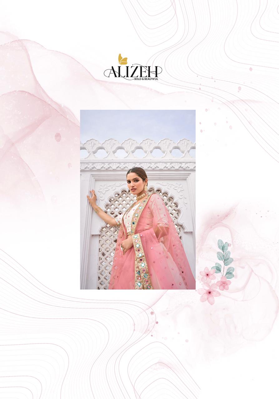 alizeh  mirror maze d no 1013 silk Regal look lehenga singal