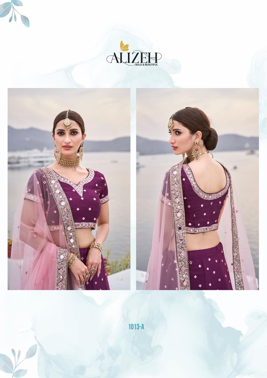 alizeh mirror maze colour edition d no 1013 a silk decent look lehenga singal