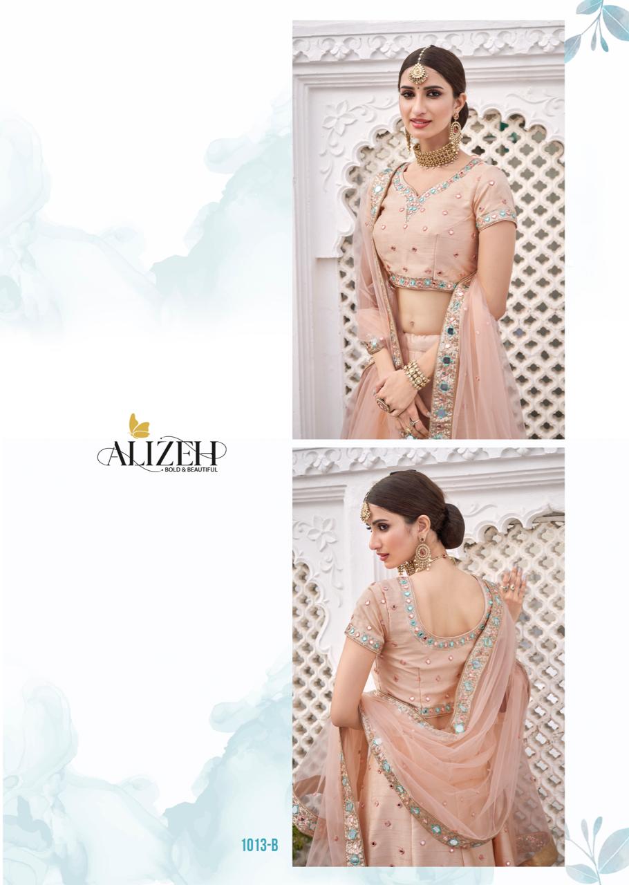 alizeh mirror maze colour edition d no 1013 B silk graceful look lehenga singal