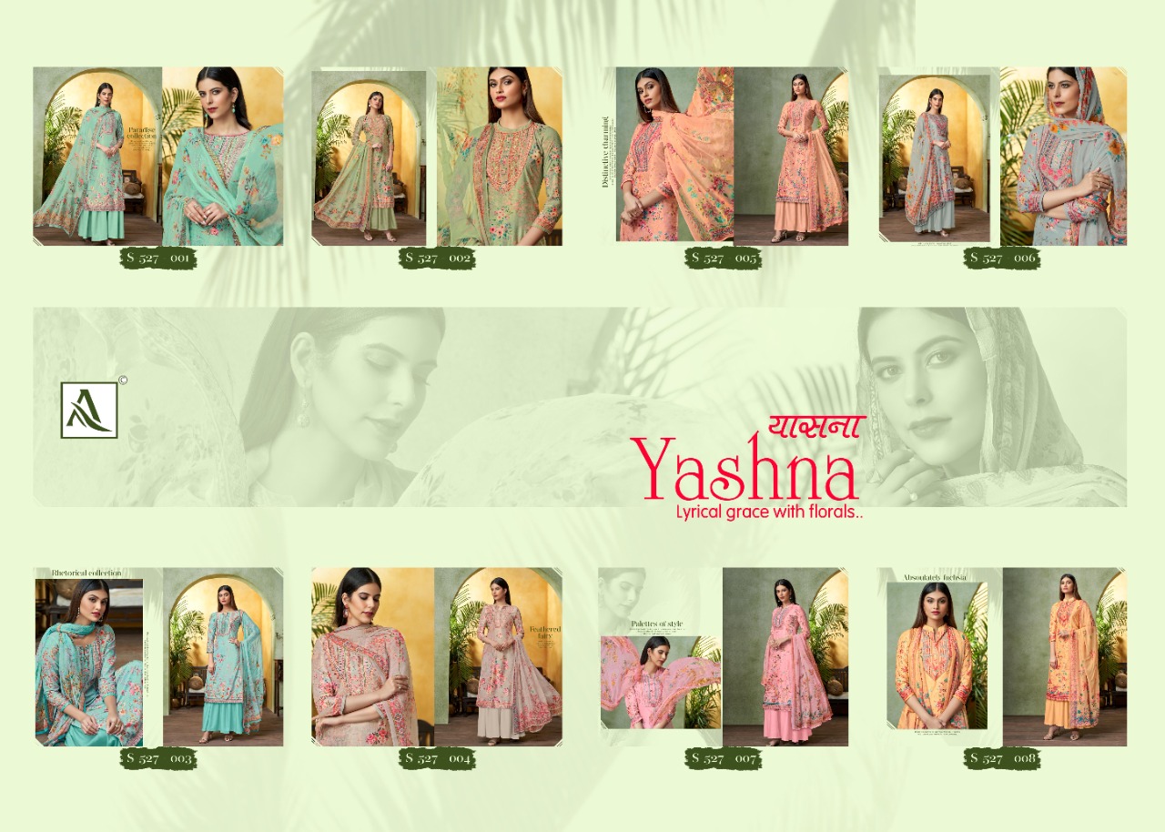 alok suit yashna jam cotton gorgeous look salwar suit catalog