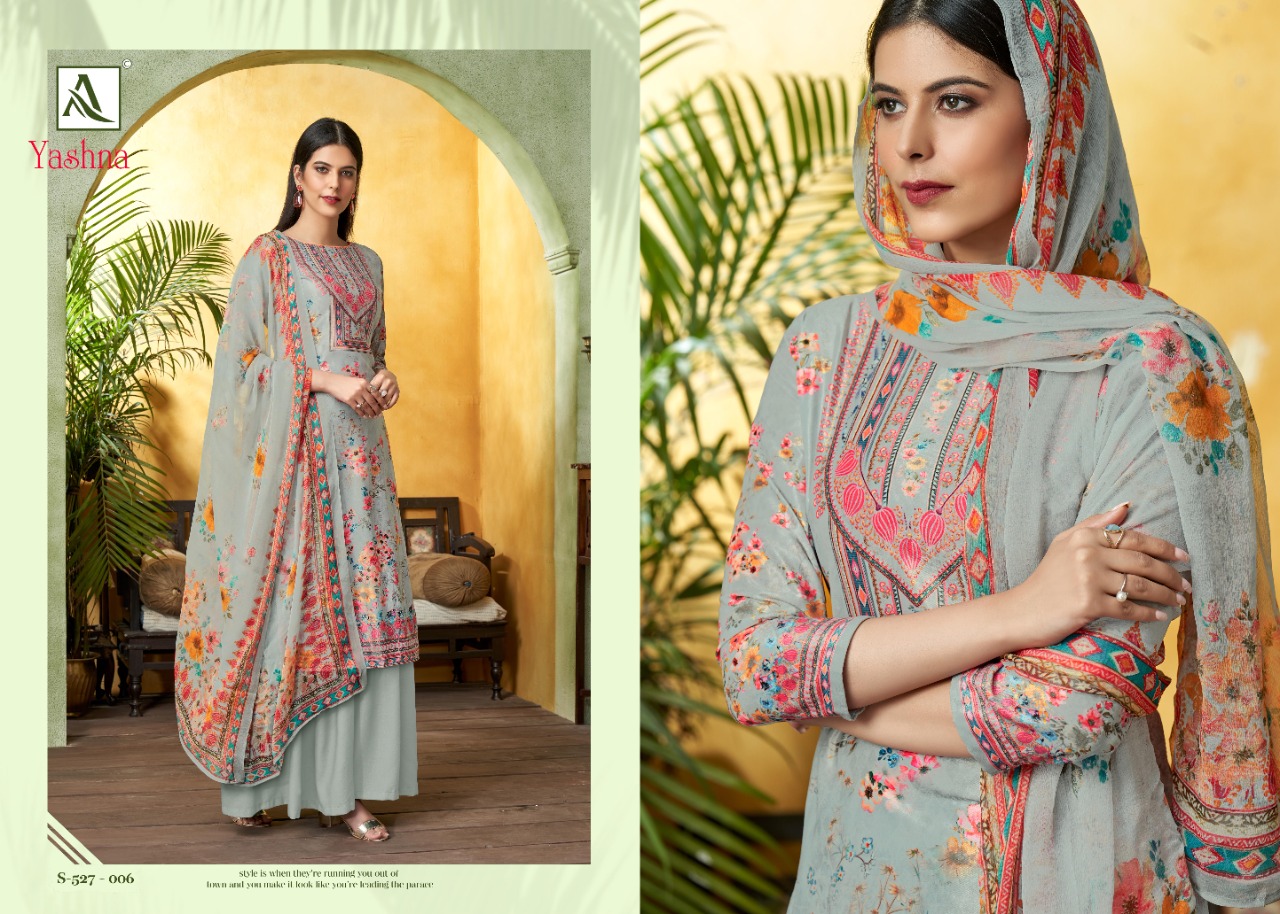 alok suit yashna jam cotton gorgeous look salwar suit catalog