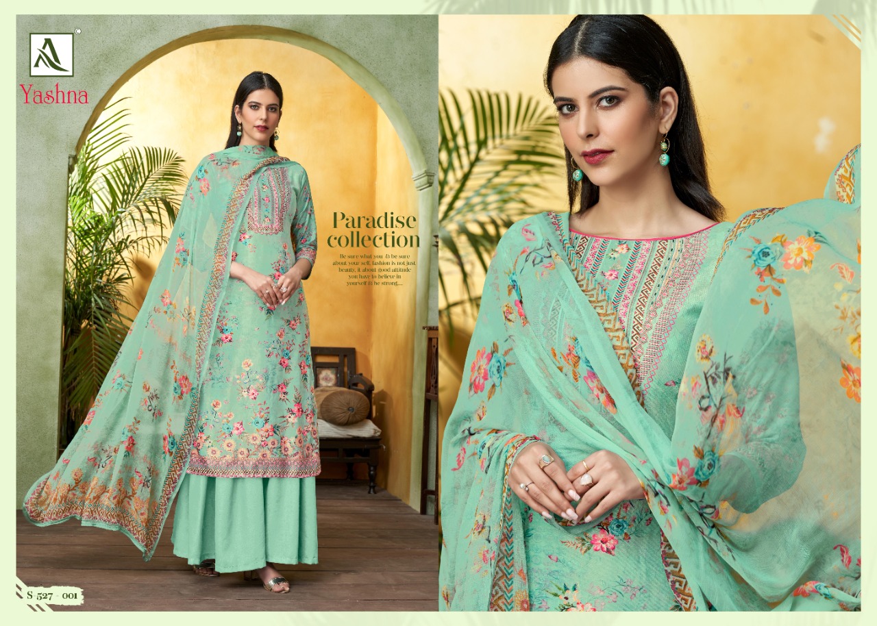 alok suit yashna jam cotton gorgeous look salwar suit catalog