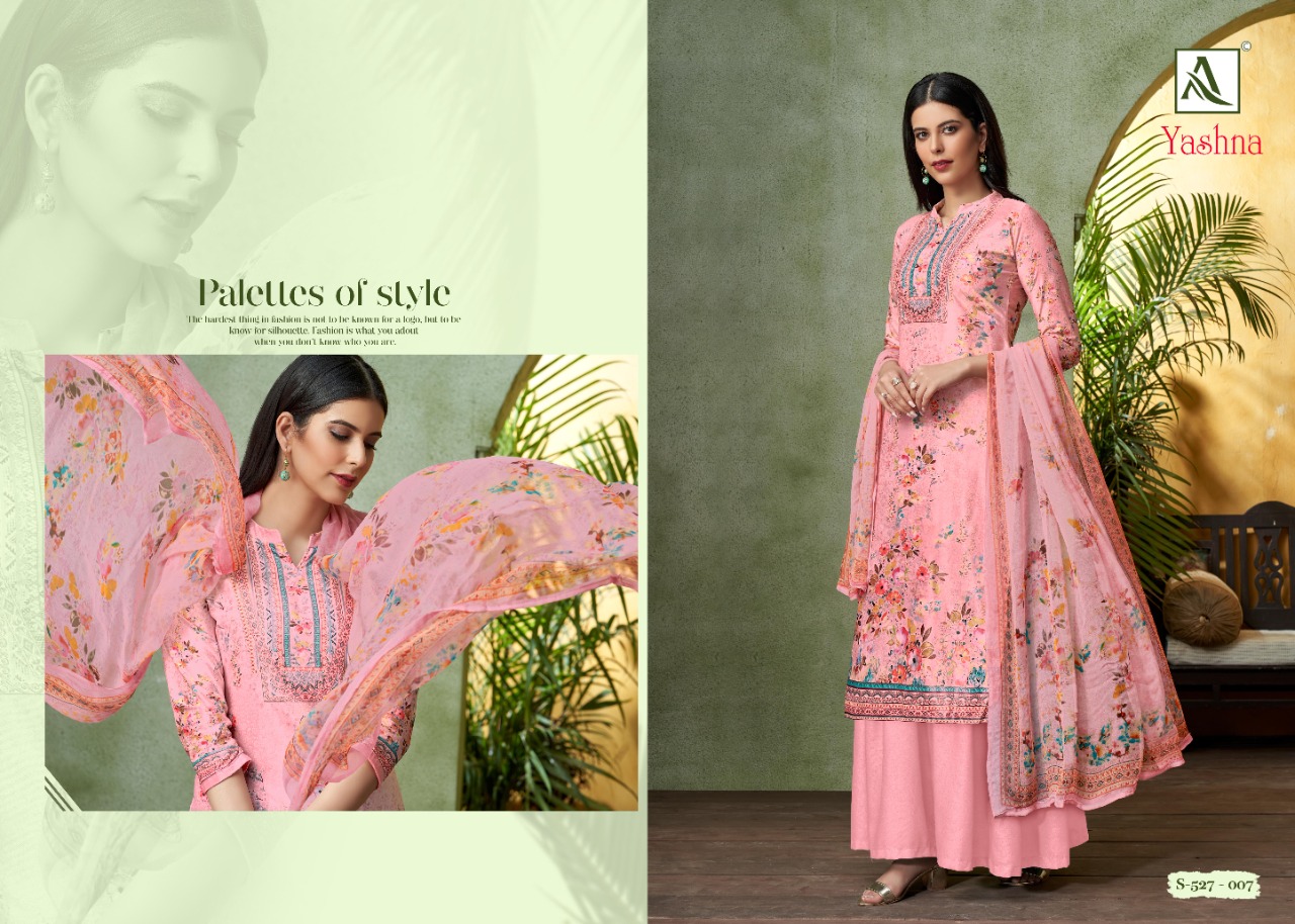 alok suit yashna jam cotton gorgeous look salwar suit catalog