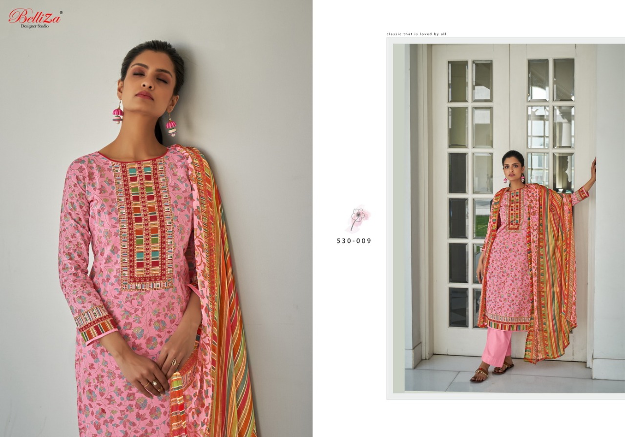 beliza desianer studio falak cotton attrective digital print salwar suit catalog