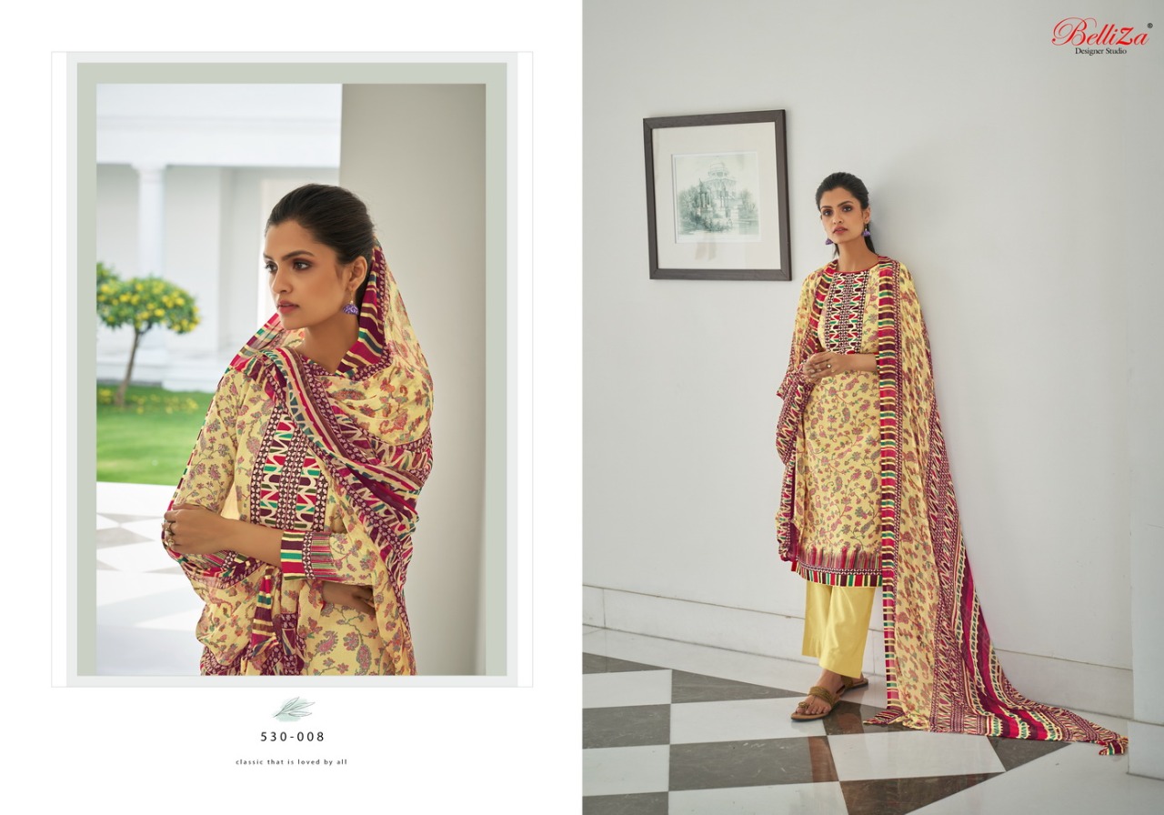 beliza desianer studio falak cotton attrective digital print salwar suit catalog