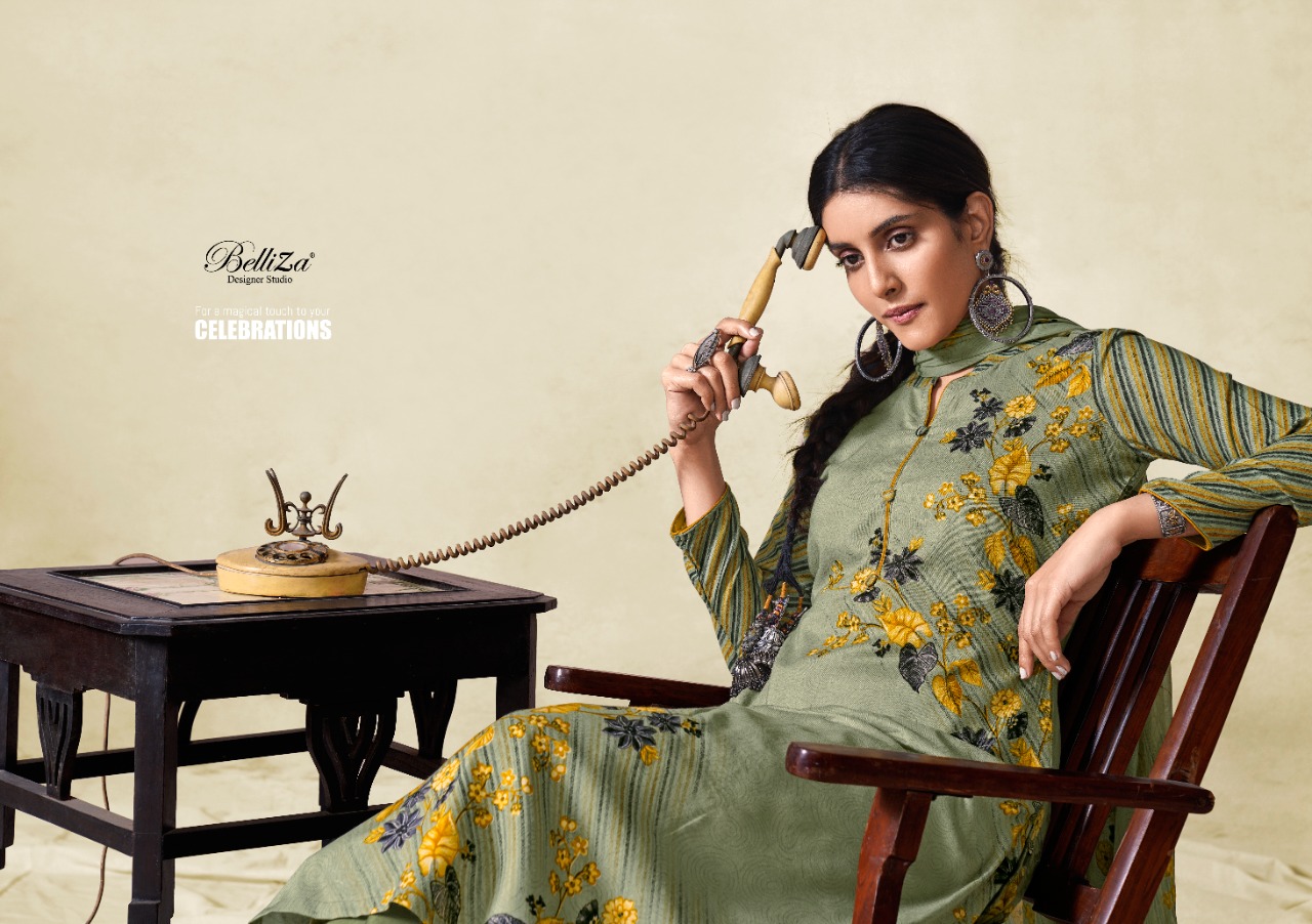 belliza designer studio richa rayon exclusive print salwar suit catalog