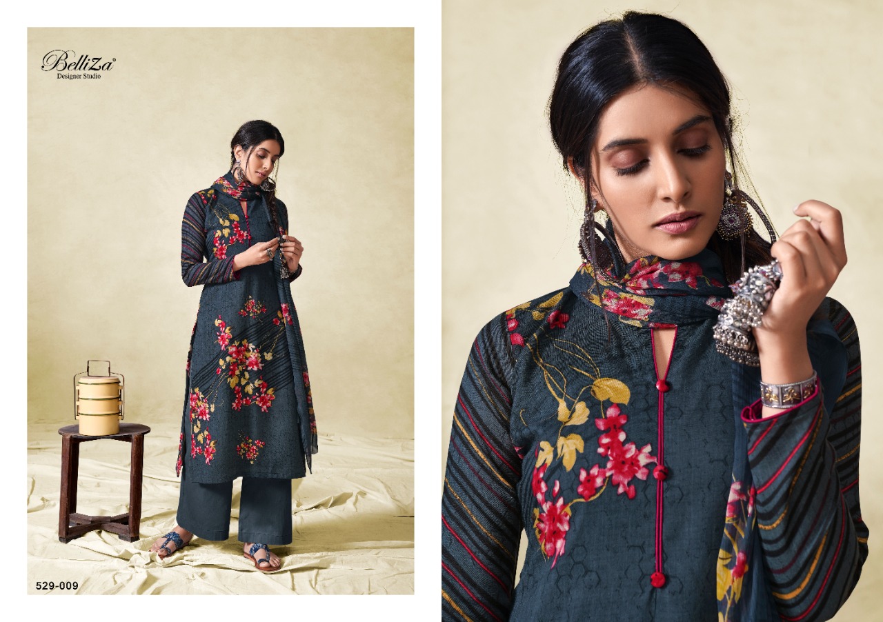 belliza designer studio richa rayon exclusive print salwar suit catalog