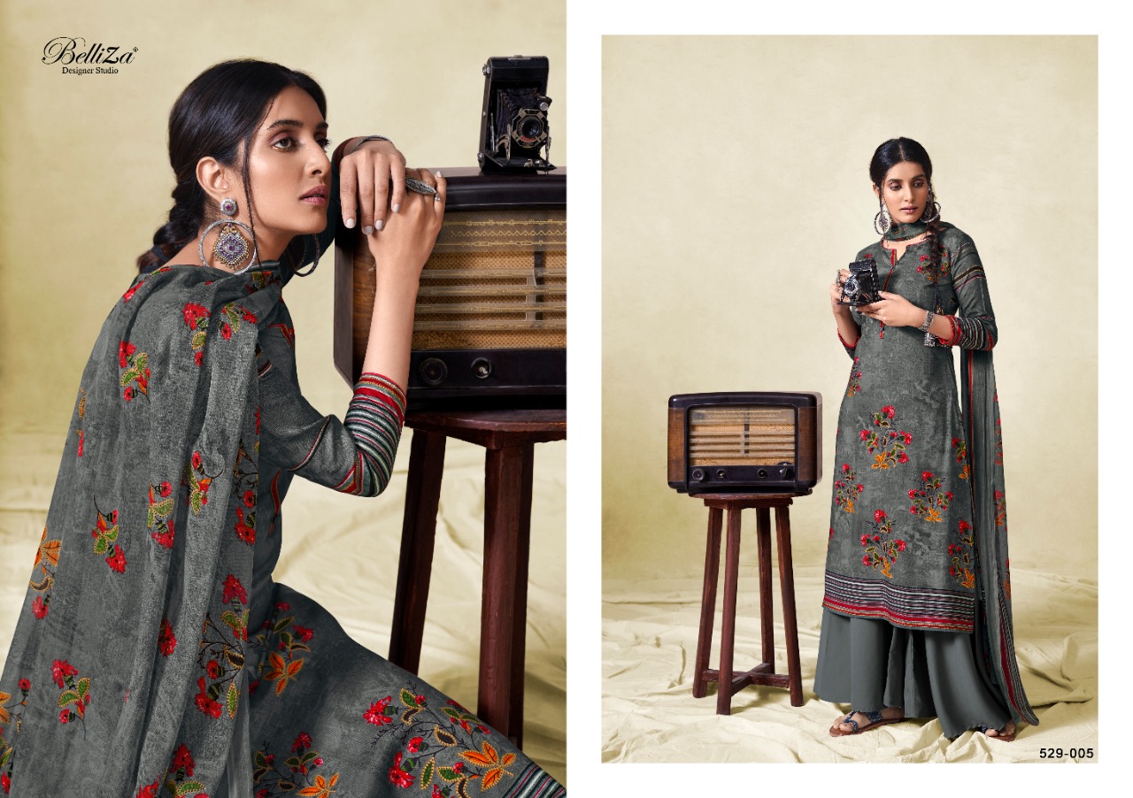 belliza designer studio richa rayon exclusive print salwar suit catalog