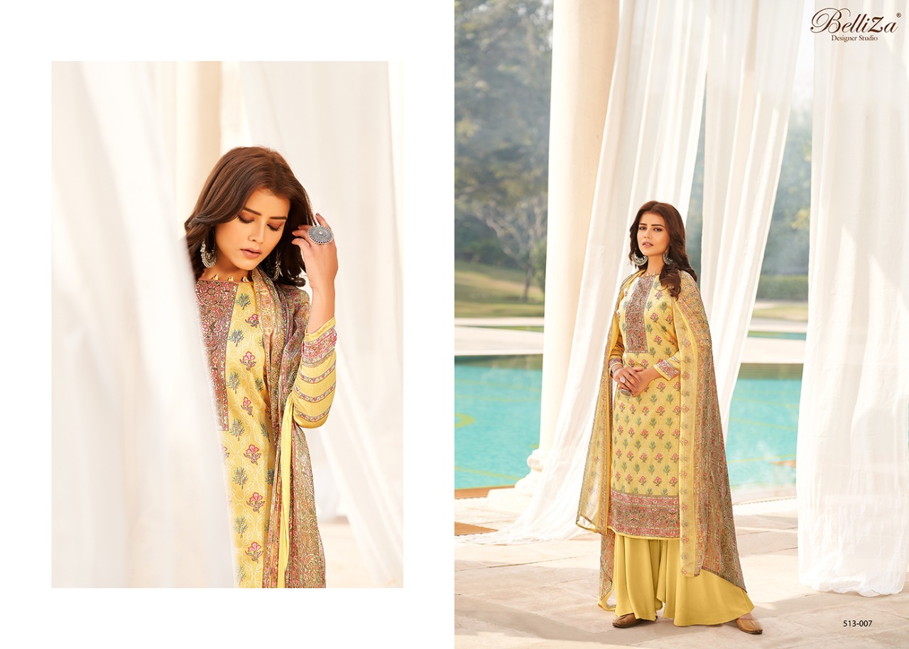 belliza designer studio riwaaz jam cotton attrective print salwar suit catalog