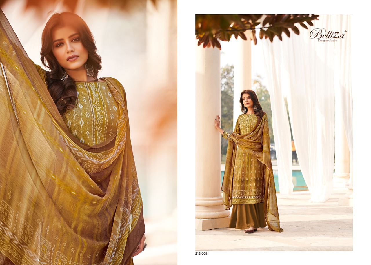 belliza designer studio riwaaz jam cotton attrective print salwar suit catalog