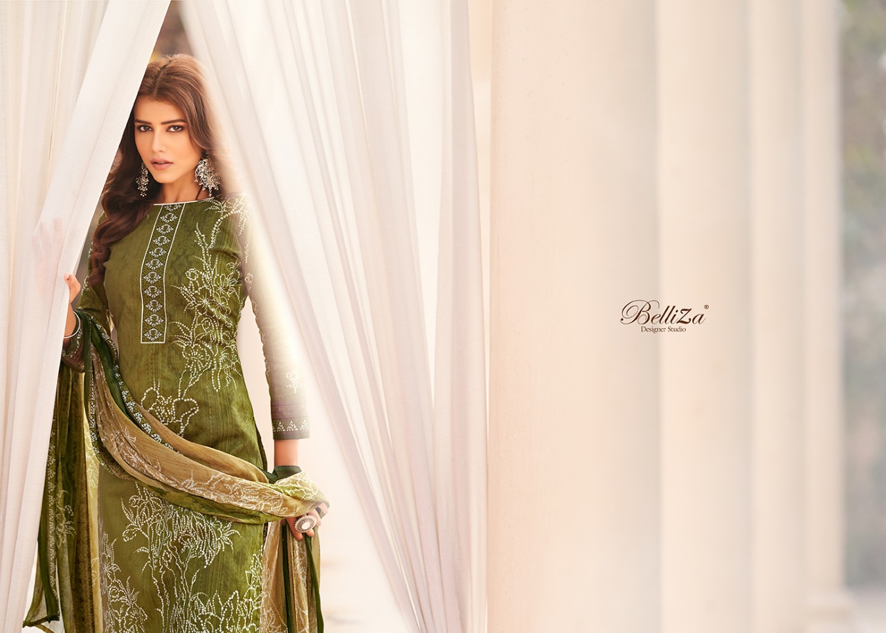 belliza designer studio riwaaz jam cotton attrective print salwar suit catalog