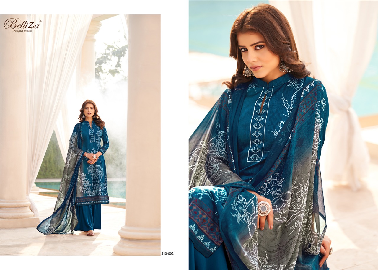 belliza designer studio riwaaz jam cotton attrective print salwar suit catalog