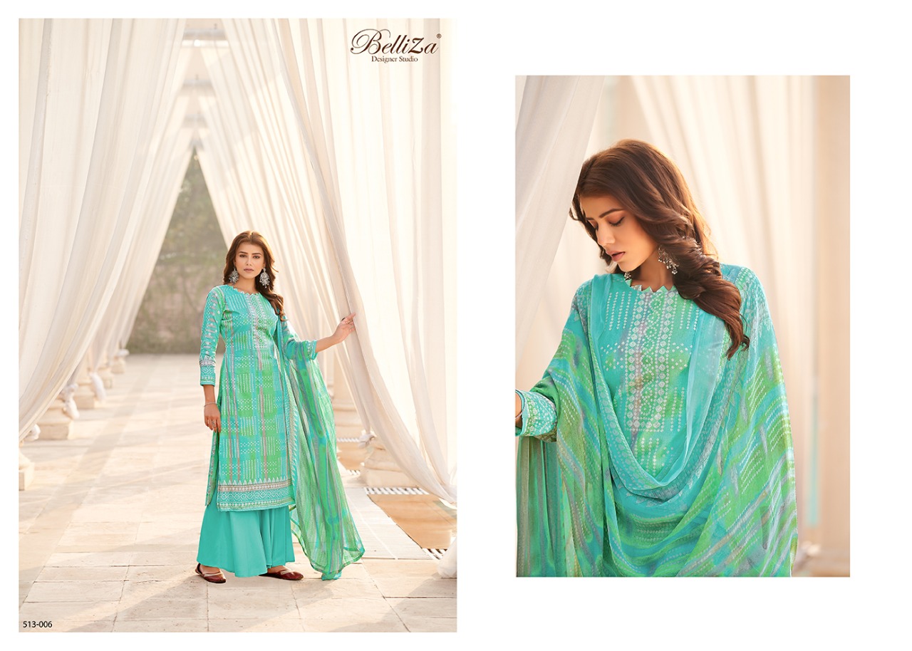 belliza designer studio riwaaz jam cotton attrective print salwar suit catalog