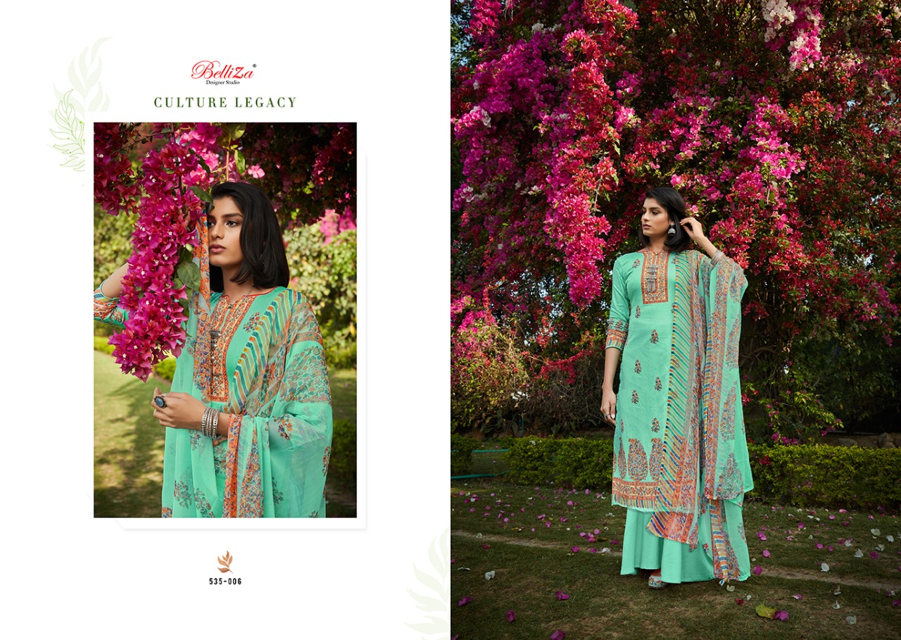 belliza designer studio swara vol 2 jam cotton attrective print and colour salwar suit catalog