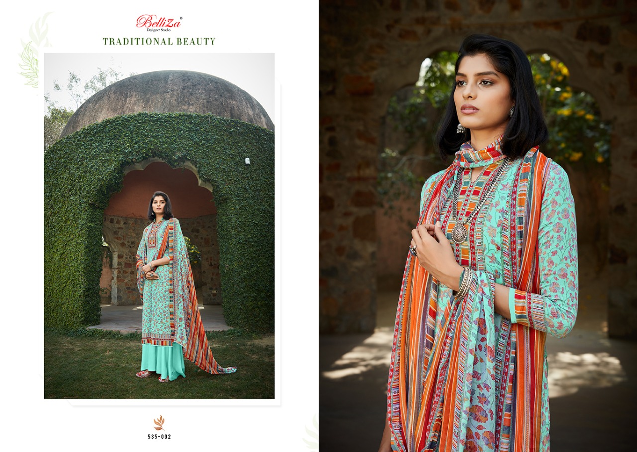 belliza designer studio swara vol 2 jam cotton attrective print and colour salwar suit catalog