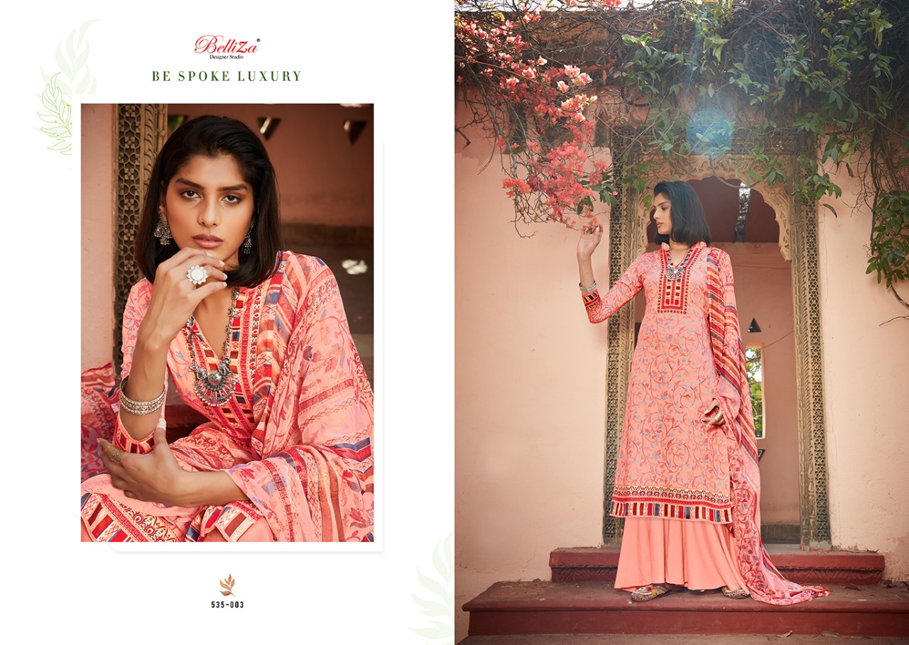 belliza designer studio swara vol 2 jam cotton attrective print and colour salwar suit catalog