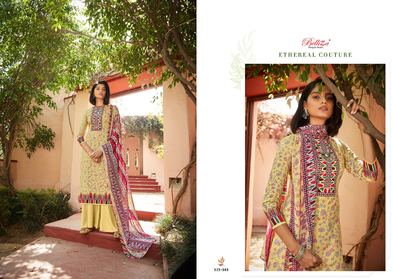 belliza designer studio swara vol 2 jam cotton attrective print and colour salwar suit catalog