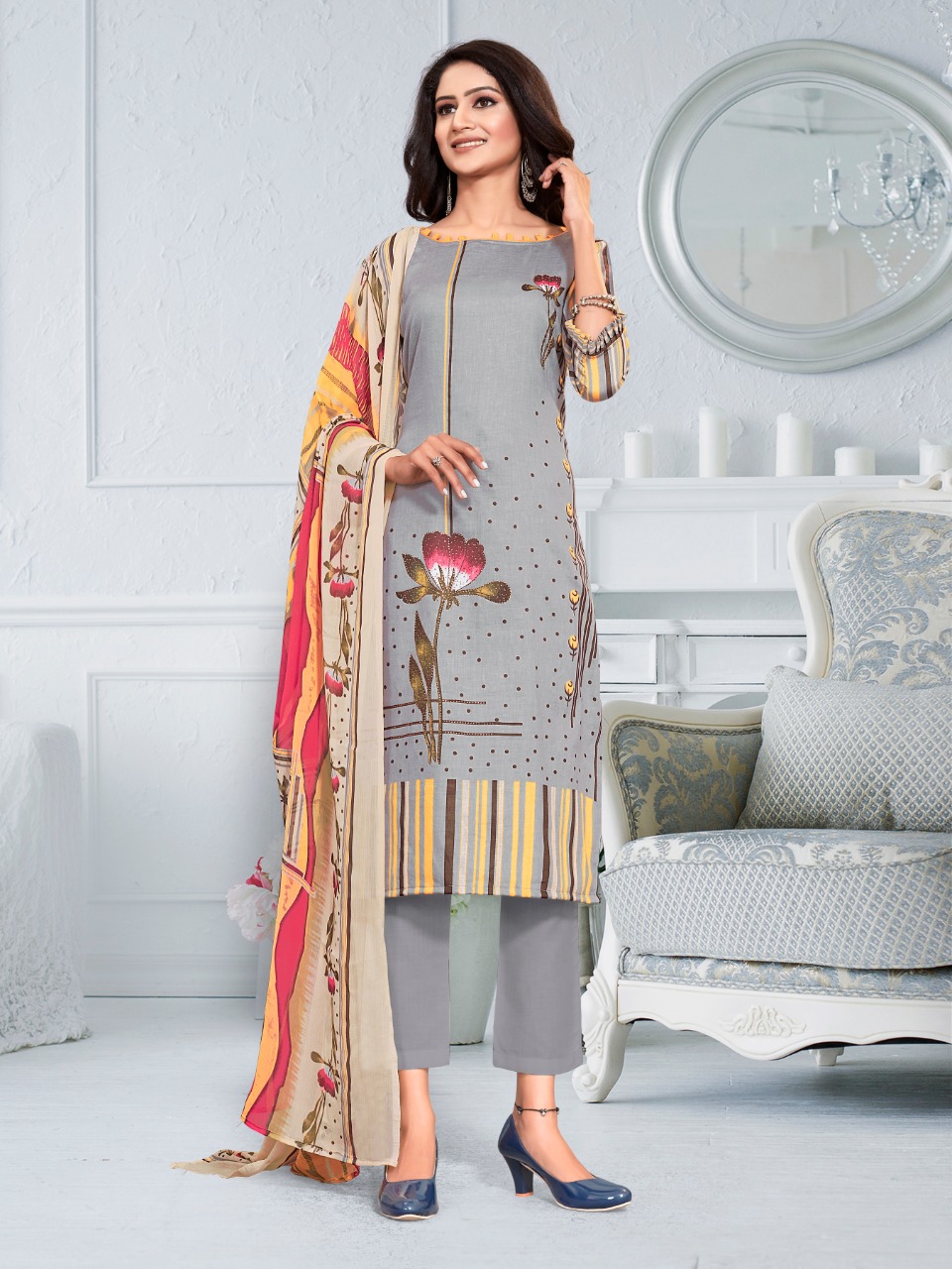 bipson preeto 1333 cotton astonishing salwar suit catalog